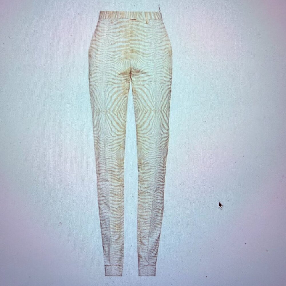 ROBERTO CAVALLI Leopard White-Cream Size 38IT -US 2 or XS